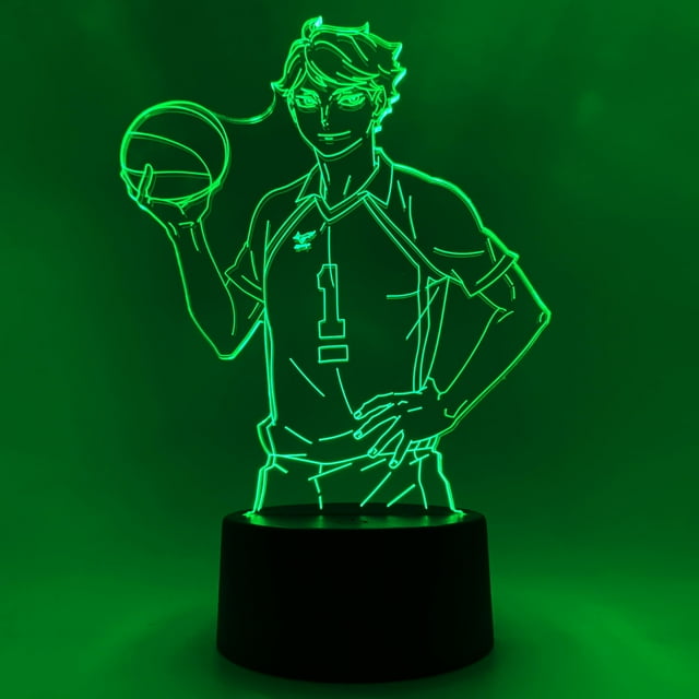 Lámpara Otaku Haikyu Oikawa Anime 16 Colores RGB LED