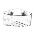 thumbnail image 2 of Fiocias Corner Shelf with Suction Cup Lightweight Removable Shower Shelf Bathroom Shower Clear, 2 of 9