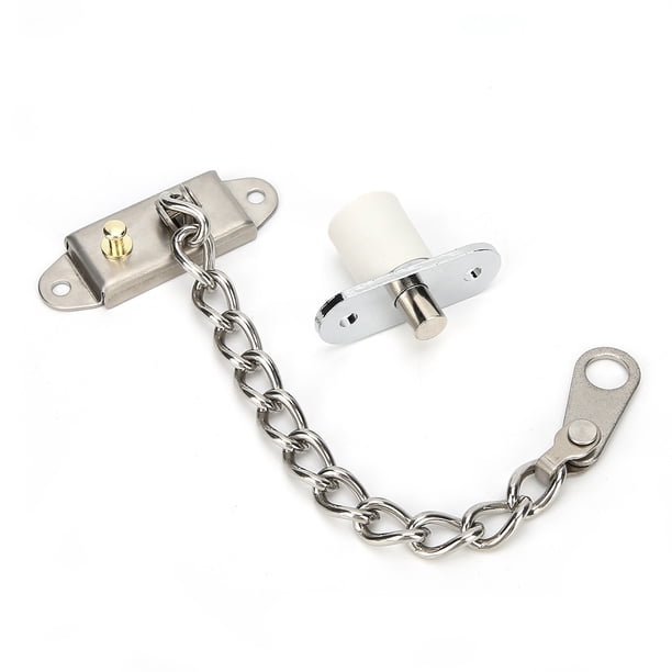 Cadena de puerta, cerradura de cadena de seguridad para el hogar antirrobo de acero inoxidable, construcción robusta Jadeshay A