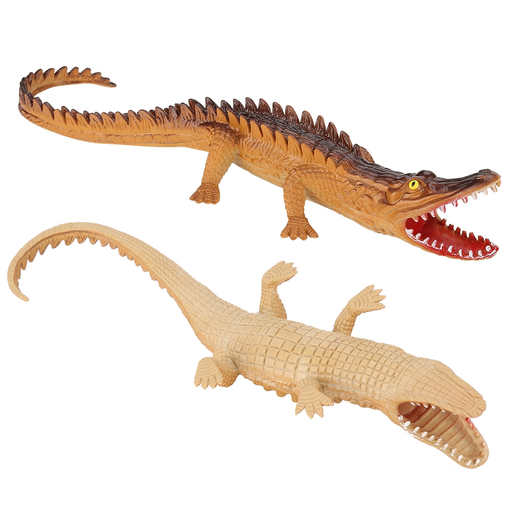Mgaxyff Plastic Crocodile Toy, Soft Plastic Crocodile Reptile Animal