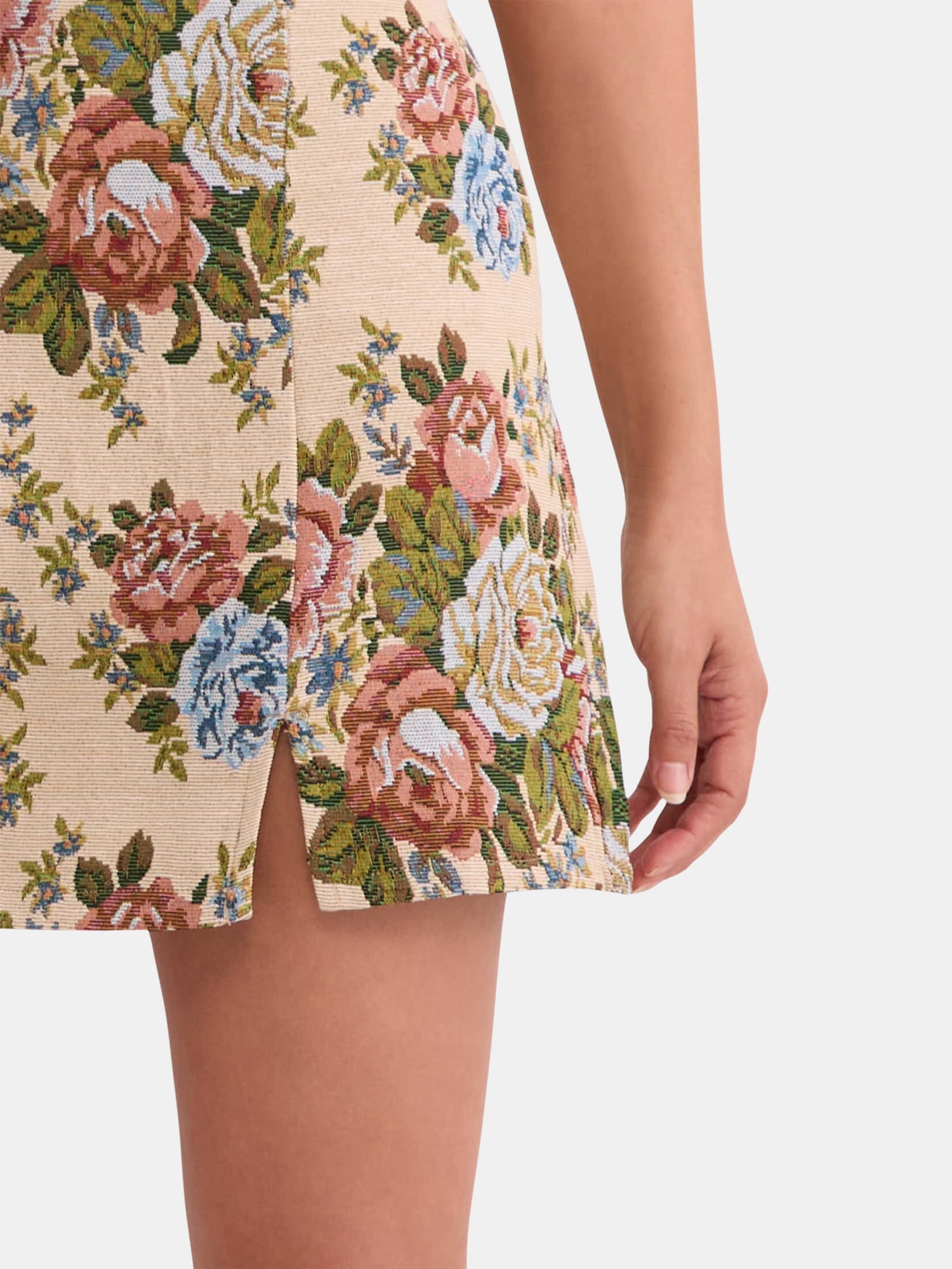 Madden NYC Women's Brocade Skirt with Zip, Sizes XXS-XXL