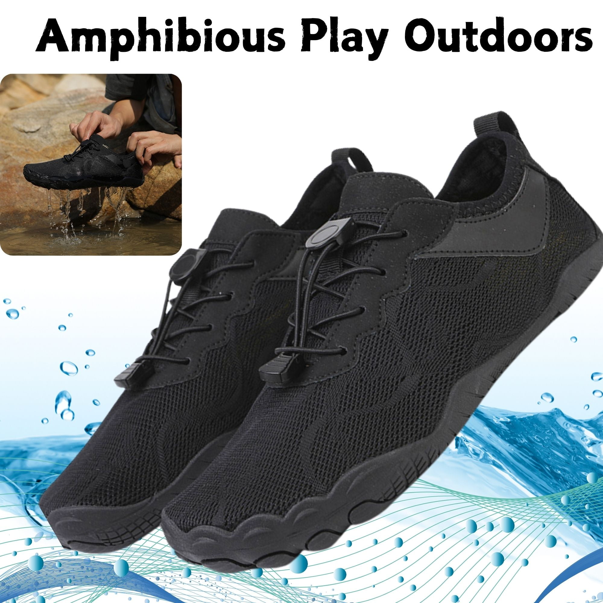 BERANMEY Women's Lightweight Sport Barefoot Shoes Non-slip Breathable Footwear Water Shoes for Womens & Mens Athletic Hike Wide Toe Box Shoes Outdoor Swim Beach