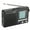 Black, variant on Mini Portable Full-band Radio For The Elderly AM FM Battery Operated Portable Radio Longest Lasting Best Reception New 2025