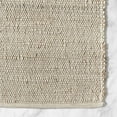 thumbnail image 3 of GRUHUM Jute Runner Rug 2.6'x4'ft Rectangle Cotton Hand Woven Natural Farmhouse Boho Rugs for Kitchen Home Décor Hallways Entryway Living Room Bedroom Rustic Vintage Bohemian Natural/White, 3 of 9