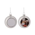 thumbnail image 4 of Bola de árbol de Navidad en blanco con sublimación personal de 4 cm/6 cm/8 cm para colgar en el hogar, fiestas, adornos de Año Nuevo para logotipo personalizado, 4 of 5