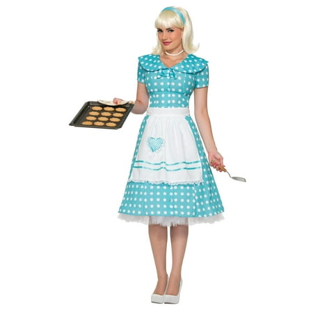 Polka Dot Adult House Wife Costume