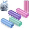 thumbnail image 3 of Small Trash bags, 4 Gallon Garbage Bags, Small Garbage Bags Wastebasket Trash Can for Bathroom Office, 5 Rolls(100 Count) -Colored, 3 of 8