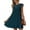 Navy, variant on Leesechin Frocks for Women Ladies Summer Round Neck Elegant Solid Patchwork Pleats Dress
