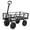 Black -950Lbs, variant on 1200LBS Heavy Duty Garden Cart, Steel Mesh Wagon Utility Cart with 10" All-Terrain Pneumatic Tires, 2-in-1 Towable Handle for ATV/Tractor/Hand Pull, Removable Sides