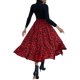thumbnail image 2 of Mujer Falda a media pierna con vuelo Adultos Cintura alta Falda con volantes Verano Leopardo / Estampado de flores Falda (Rojo-M) Nituyy Falda-GLKJ5384-FF88671B2, 2 of 6