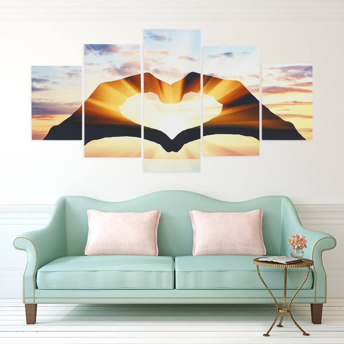 3 Panel Canvas Print Painting Abstract Love Picture Home Wall Art Decor 