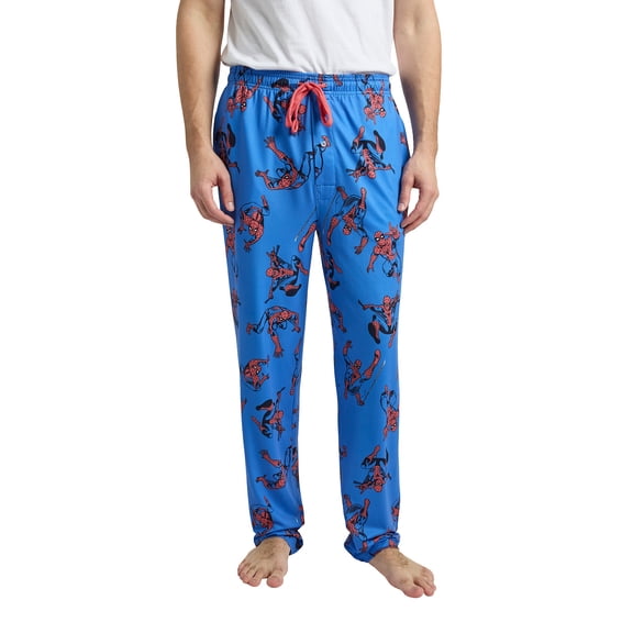 Spider-Man All-Over Character Print Men's Sleep Pajama Pants -XXL