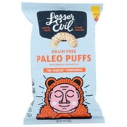 Lesser Evil Puffs , Crunchy No Cheese Cheesiness, 5 Oz, Pack Of 9