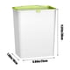 thumbnail image 3 of Cubo de basura, bote de basura, bote de basura de plástico, cubo de almacenamiento rectangular de alto valor, cubo de basura con anillo de presión para el hogar, cubo de basura para sala de estar, ino, 3 of 6
