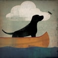 thumbnail image 2 of Art.com Black Dog Canoe Ride Art Print by Ryan Fowler, 30" x 30", 2 of 4