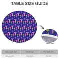thumbnail image 6 of Colorful Mushroom Assortment Dark Blue Pattern Round Fitted Tablecloth with Elastic Edge,Dining Table Cover Waterproof,Outdoor Round Tablecloth for Camping,Dining,Indoor and Outdoor, 6 of 7