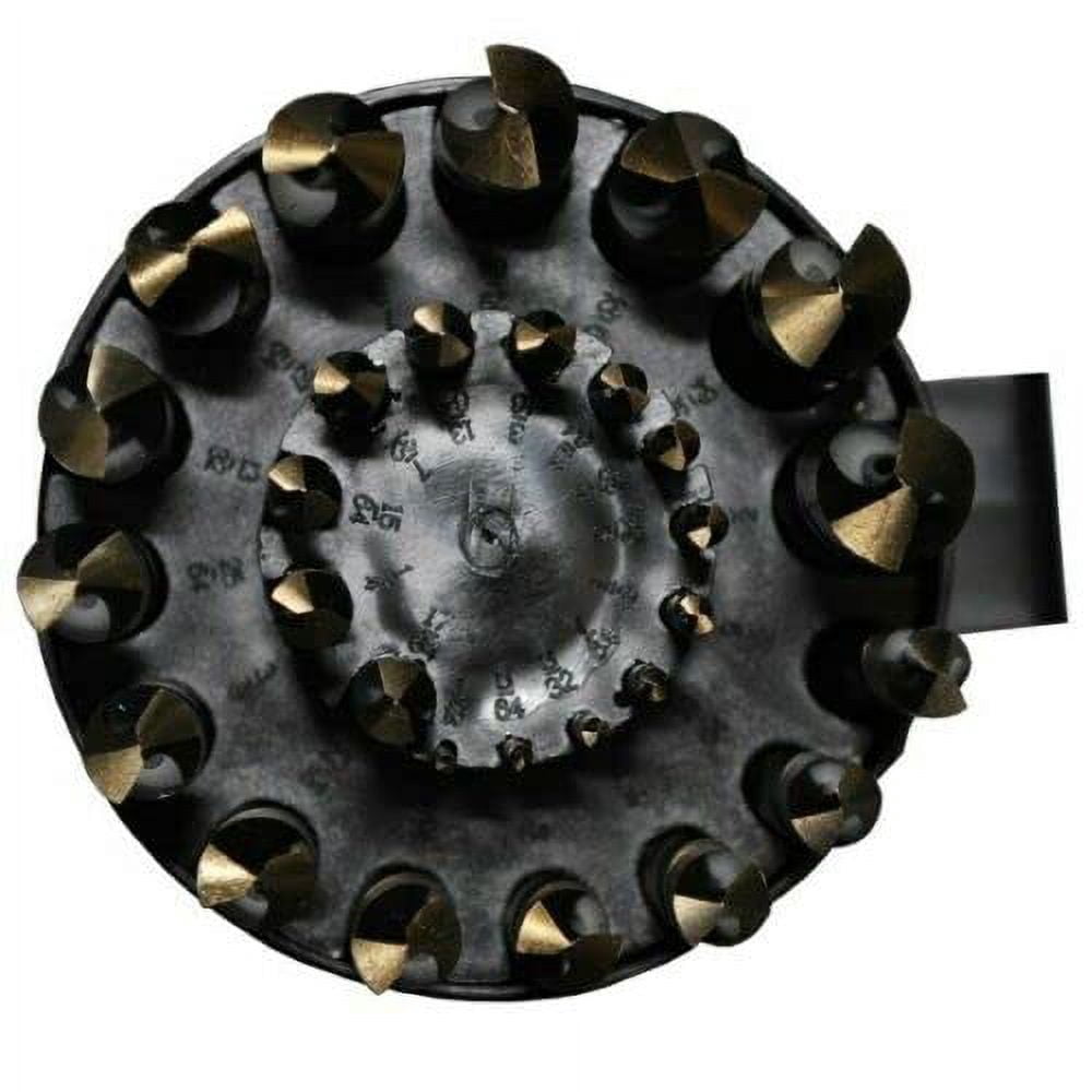 Drill America 29 Pc HSS Black & Gold 3 Flat Shank Drill Bit Set KFD29J-3F-PC