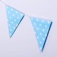 thumbnail image 3 of MERIGLARE 2.2m Point Paper Triangle String Wedding Decor Sky Sky Blue, 3 of 8
