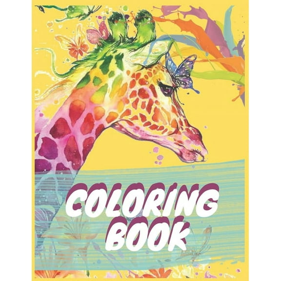 Coloring Book: Simple Coloring Books For Toddlers Fun with Animals, Fruits and Astronaut! (Kids coloring activity books), (Paperback)