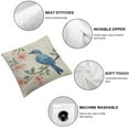 thumbnail image 4 of COMIO  White-Eared Blue Bird Throw Pillow Covers Farmhouse Double Sided with Zipper Decorative Pillows for Couch Cushion Sofa Outdoor 2pc, 4 of 6