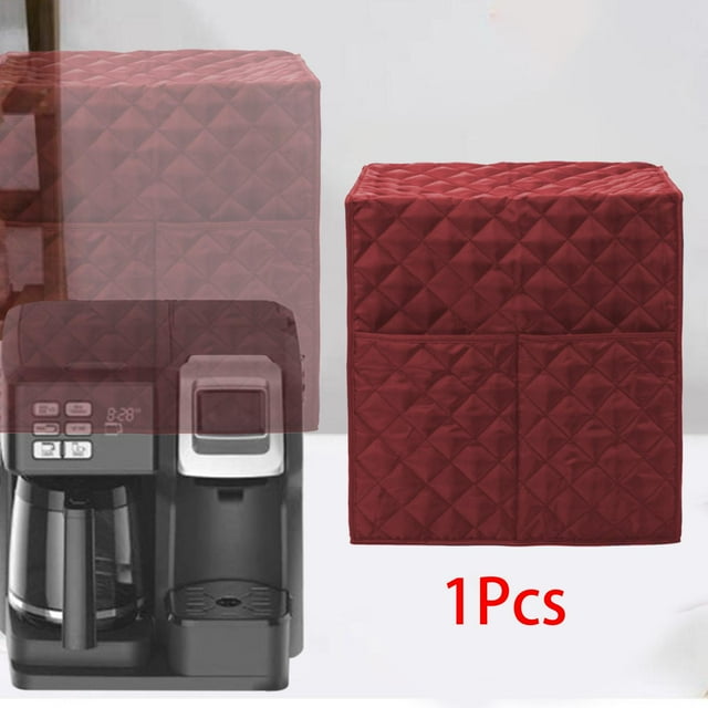 Housse de Protection Matelassée pour Machine à Expresso Housse de Cafetière pour Café Rouge