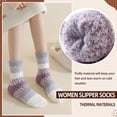 thumbnail image 3 of Womens Fuzzy Socks Soft Cozy Fluffy Slipper Socks Winter Warm Plush Sleeping Christmas Socks 5 Pairs, 3 of 6