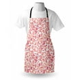 thumbnail image 4 of Watercolor Apron, Pastel Tones Swirling Blossoming Petals and Leaves, Unisex Kitchen Bib with Adjustable Neck for Cooking Gardening, Adult Size, Coral Peach, by Ambesonne, 4 of 4