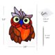 thumbnail image 5 of Búho pájaro vidriera colgante gafas de sol, decoración del hogar, regalos de cumpleaños, regalos para mujeres 5,5 X Feliz Sencillez, 5 of 5