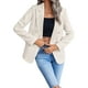 thumbnail image 5 of Chaqueta tipo blazer Mina Self Leather para mujer, color beige, talla XL, 5 of 6