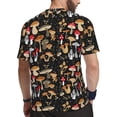 thumbnail image 2 of Wukai Various Mushrooms Print Men's Short-Sleeved Mesh T-Shirt,Quick-Dry Short Sleeve Workout T-Shirt-XX-Large, 2 of 8