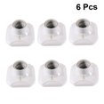 thumbnail image 3 of IFANLANDOR E27 Screw Lamp Holder Ceramic Adapter PVC White Light Base for Home Use Compact Design 6 Pcs, 3 of 6