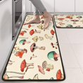 thumbnail image 2 of Kitchen Rugs Sets Of 2,Red Mushroom Light Pattern Anti Fatigue Kitchen Mat Rugs Non Slip Washable,Decorative Kitchen Floor Mats for Kitchen,Sink,Laundry,17"x47"+17"x47", 2 of 5
