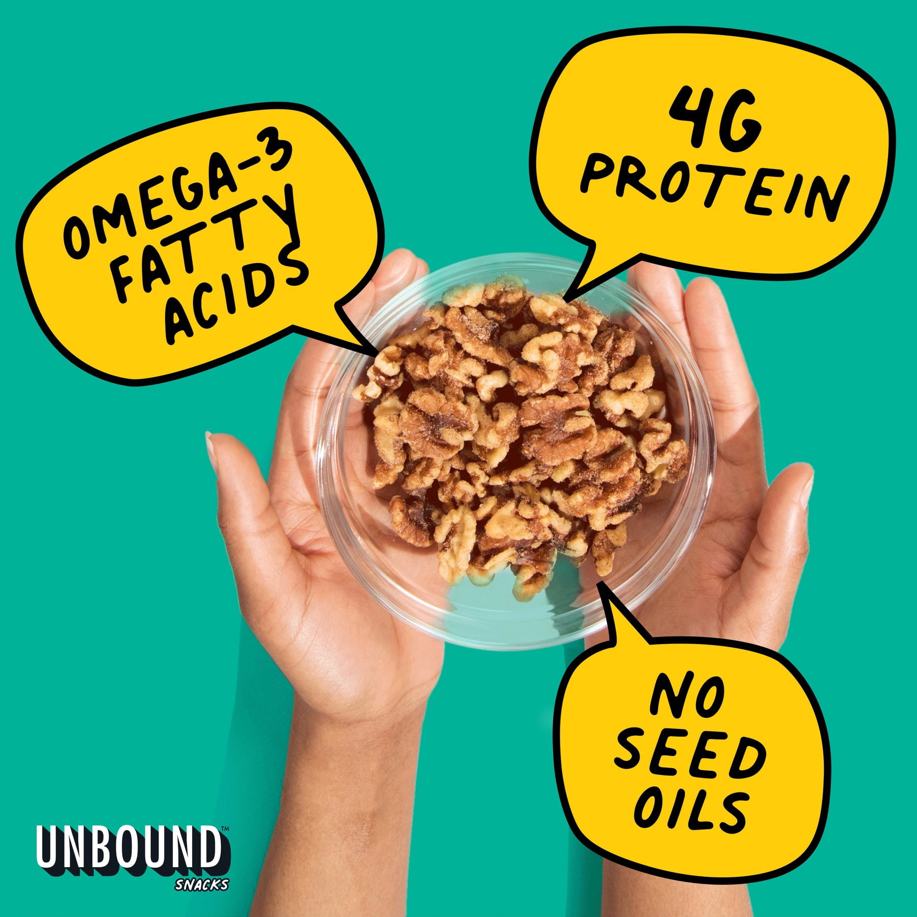 (Pack Of 6) Unbound Snacks Walnuts Chili Lime 4 Oz