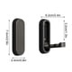 thumbnail image 3 of Invisible Folding Clothes Hook Entrance Foyer Bathroom Shoe Cabinet Clothes Hook Perforated Fixed Wall Hanging No Perforation Required, 3 of 5