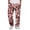 30#Coffee, variant on Men Elastic Drawstring Waist Camo Sweatpants Wide Leg Loose Fit Soft Athletic Jogger Streetwear Trousers With Side Pockets 2XL