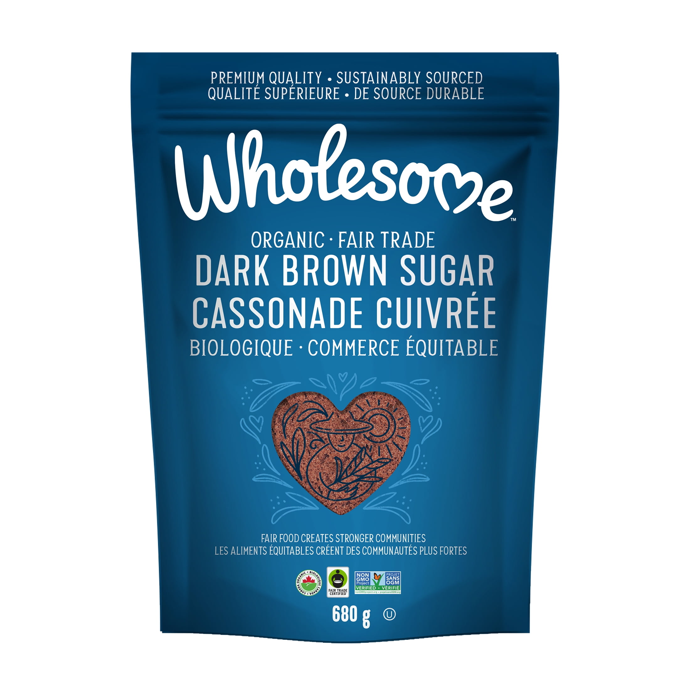 Wholesome Sweeteners Organic Dark Brown Sugar, 680 GR