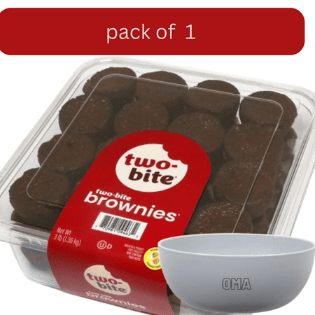 Two-bite Brownies 48 ct. with bowl by OMA Two-bite Brownies 48 ct. with bowl by OMA