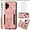 Pink, variant on Phone Case for Samsung Galaxy A32 5G 2021 6.5 inch Wallet Cover with Tempered Glass Screen Protector Wrist Strap Lanyard RFID Card Holder Ring Stand M32 G5 A 32 32A S32 SM-A326U A326U Women Men Black