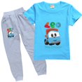 thumbnail image 1 of Nueva gran oferta, camisetas para niños, Leos The Trucks, serie con estampado de dibujos animados, ropa divertida para niñas y bebés, camiseta para niños, camisetas y pantalones bonitos para niños zhangmenya LED, 1 of 2