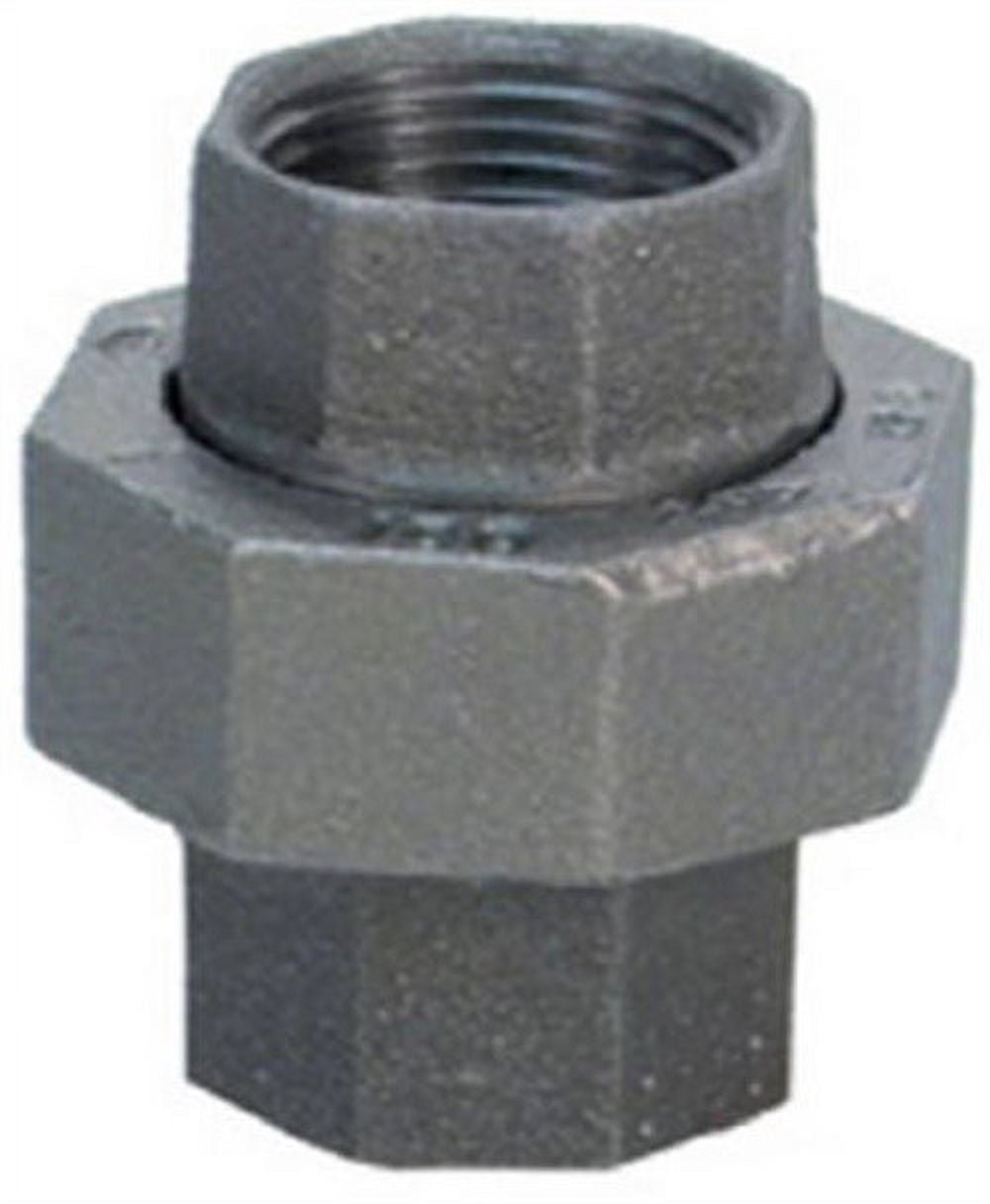 Anvil 8700162905, Malleable Iron Pipe Fitting, Union, 3/8" NPT Female, Black Finish