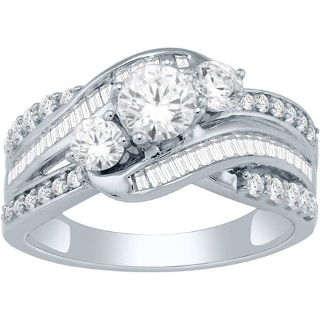 1-1/2 Carat T.W. Diamond 14kt White Gold Fashion Ring