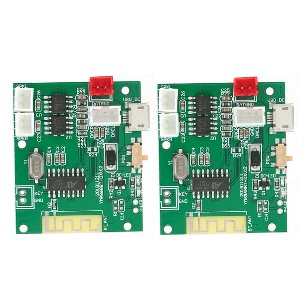 Módulo amplificador de audio NikouMX 1 par de placa amplificadora de potencia para Módulo Bluetooth
