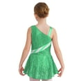 thumbnail image 2 of Haitryli Girls Christmas Santa Dance Dress Gymnastics Ballet Leotard Figure Ice Skating Bodysuit Green 4, 2 of 7