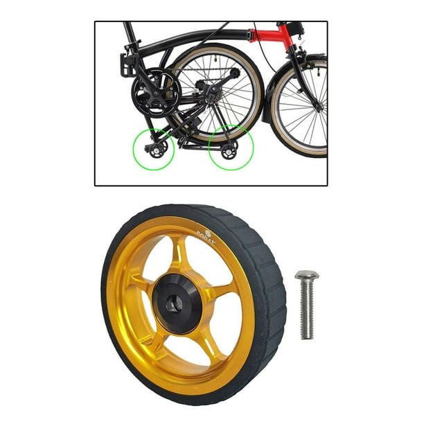 1PC Widened for Folding Bike W Screw Wheels for Transportation