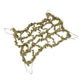 thumbnail image 1 of Zyyini Hemp Rope Bird Climbing Net,Bird Climbing Net,Bird Climbing Net Hemp Rope Woven Climbing Net with Green Fake Leaves for Parrots and Hamsters, 1 of 8
