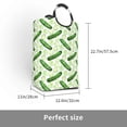thumbnail image 3 of Lsque Green Cucumber1 Laundry Basket, Laundry Hamper, Dirty Clothes Hamper for Laundry, Collapsible, Waterproof Laundry Baskets with Aluminum Handles for Laundry, Dorm, Family, 3 of 6
