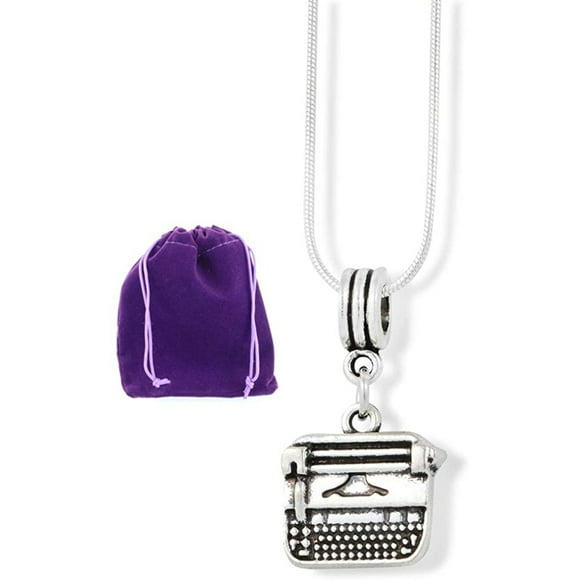 Gifts for Writers | Typewriter Necklace Gifts or Librarian Gifts