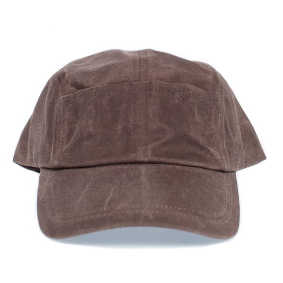 Quint Fishing Hat Jaws Cap Canvas 5 Panel Adult Unisex Snap closure Brown
