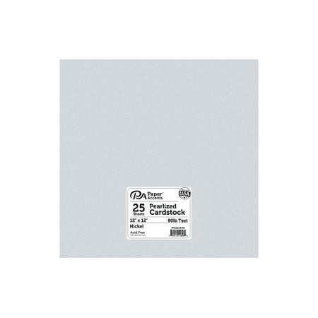 UPC: 0740512758739 | Paper Accents Cardstock 8.5 x 11  Pearlized 105lb Nickel 25pc