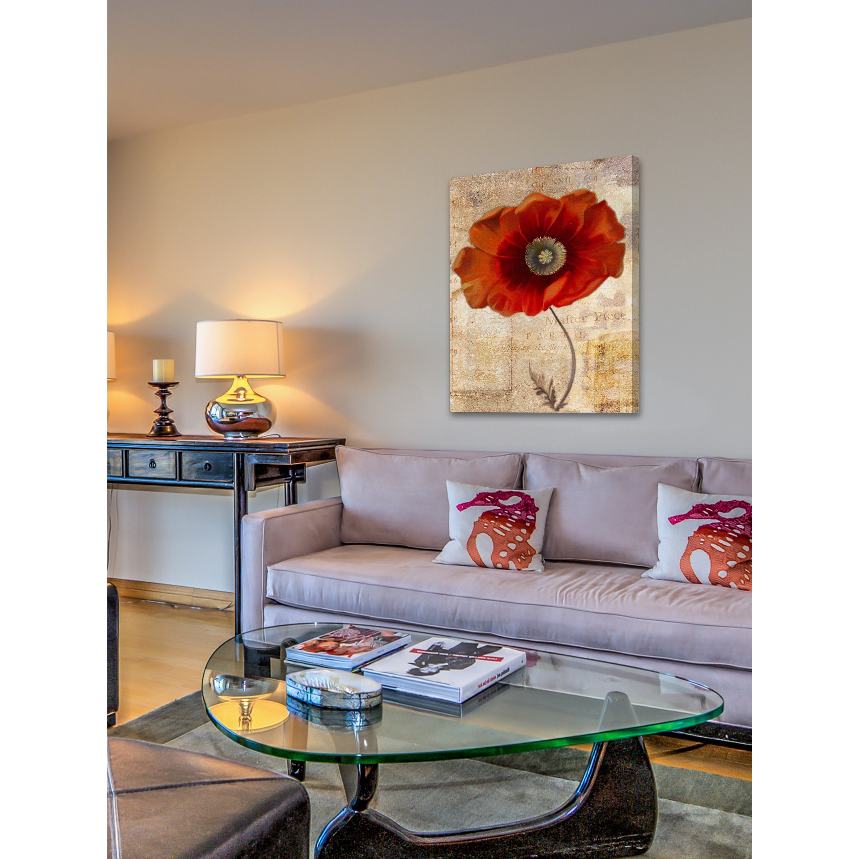 "Red Masterpiece II" Painting Print on Wrapped Canvas